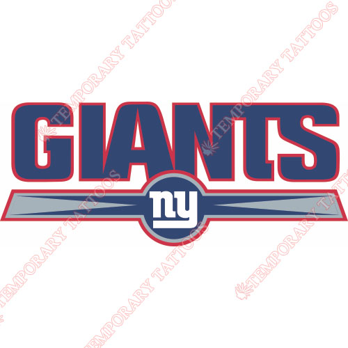 New York Giants Customize Temporary Tattoos Stickers NO.627